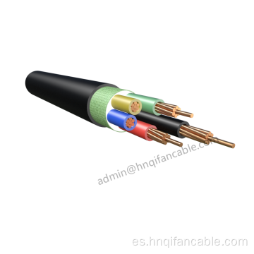 Cable de alimentación blindada aislada de 0.6/1kV PVC 4 × 300